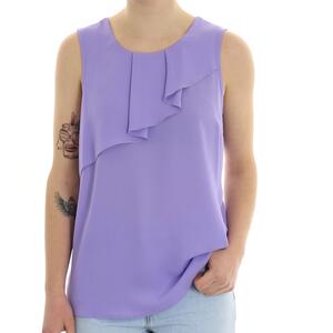 TOP CON ROUCHES LILLA